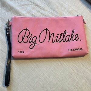 Pink “Big Mistake" clutch